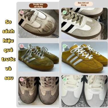 Dung dịch giặt khô bọt cho giày thể thao, giày trắng: làm sạch, trắng sáng 49.000₫ 2