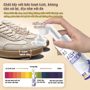 Dung dịch giặt khô bọt cho giày thể thao, giày trắng: làm sạch, trắng sáng 49.000₫ 3