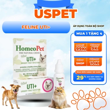 Dung Dịch Hỗ Trợ Đường Tiết Niệu & Nhiễm Trùng Mèo FELINE UTI 450 giọt 5ml - Giá 588.000₫