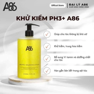 Dung Dịch Khử Kiềm Tóc A86 450ml - Giảm Kiềm, Dưỡng Chắc, Chỉ 200k (Giá gốc 248k)