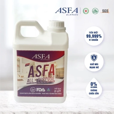 Dung dịch làm sạch khử mùi ASFA All Purpose 2L - Kháng khuẩn, giá giảm 163.000 VND 3