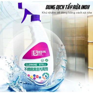 Dung Dịch Làm Sạch và Tẩy Rửa Inox Thang Máy Cao Cấp 500ml DMAX777 Giá Ưu Đãi 65k