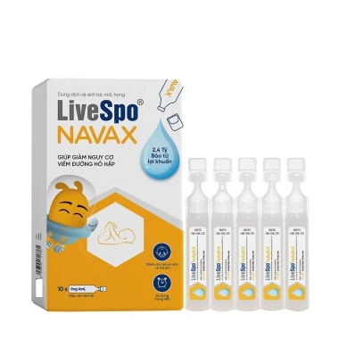 Dung dịch LiveSpo Navax Vàng - Vệ sinh tai mũi họng, bổ sung bào tử lợi khuẩn cho bé sơ sinh, giảm còn 100.000 VND 2
