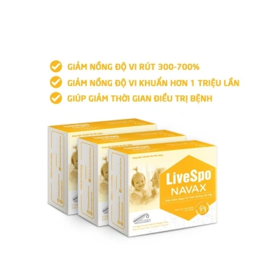 Dung dịch LiveSpo Navax Vàng - Vệ sinh tai mũi họng, bổ sung bào tử lợi khuẩn cho bé sơ sinh, giảm còn 100.000 VND 5