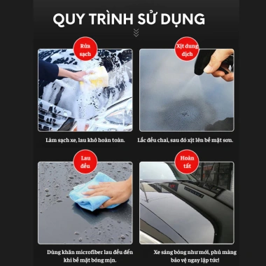 Dung Dịch Phủ Nano Xe Hơi Fantastic XML - Xịt Chống Nước, Giữ Màu Lâu, Không Ố Sơn, Dễ Dùng 7