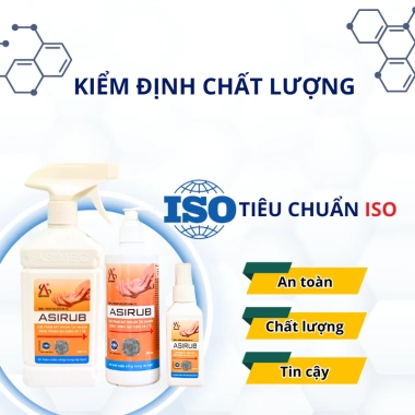 Dung dịch rửa tay khô ASIRUB 100-500ml – Làm sạch khuẩn tức thì, loại bỏ bụi bẩn, dịu nhẹ cho da – Giá chỉ 23.000 VND 3