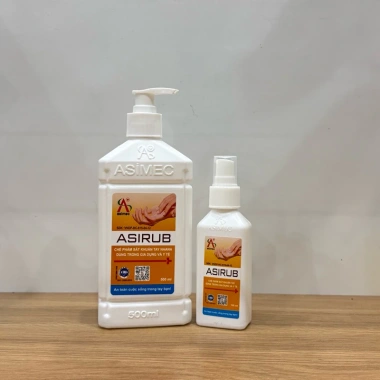 Dung dịch sát khuẩn tay nhanh Asirub 100ml‑500ml, xịt khô tiện lợi, giá 25.000đ 2