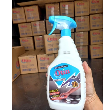 Dung dịch tẩy dầu mỡ đa năng Otin 600g Giảm giá 20% làm sạch vỉ tay bếp hút mùi nhanh 2