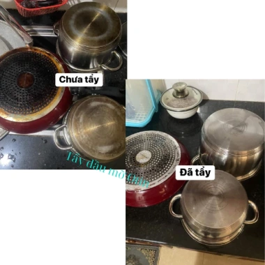 Dung dịch tẩy dầu mỡ đa năng Otin 600g Giảm giá 20% làm sạch vỉ tay bếp hút mùi nhanh 8