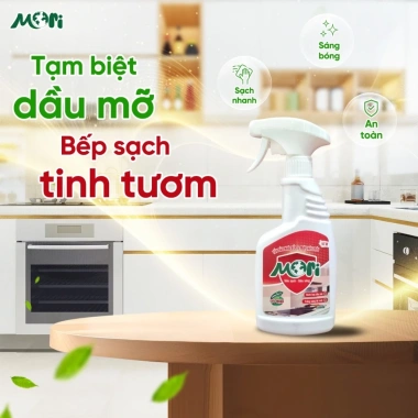 Dung dịch tẩy dầu mỡ Mori cho nhà bếp & máy hút mùi – Siêu sạch, nhanh, không bám dính 3