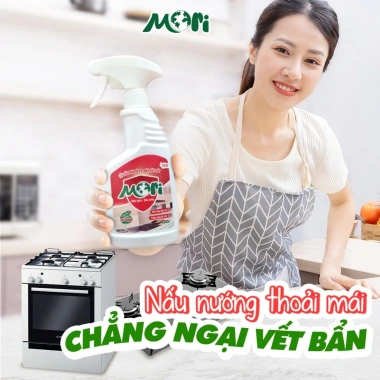 Dung dịch tẩy dầu mỡ Mori cho nhà bếp & máy hút mùi – Siêu sạch, nhanh, không bám dính 4