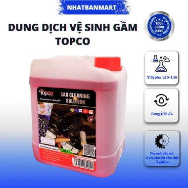 Dung dịch tẩy gầm xe ô tô 5L Nhật Bản Topco - Giảm còn 300k (đc 375k)
