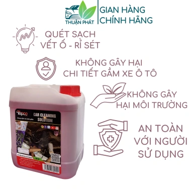 Dung dịch tẩy gầm xe ô tô Topco 5 lít: Tẩy rỉ sét, ố bẩn, lốc đầu bò xe máy, giá chỉ 710.000₫