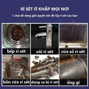 Dung dịch tẩy rỉ sét Nhật Bản 660ml - Chai xịt chống rỉ sét xe máy, 79k 7