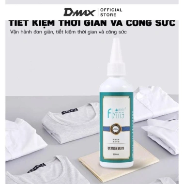 Dung Dịch Tẩy Vết Rỉ Sét Flyng 100ml DMAX777 Nhanh Chóng Trên Vải Quần Áo Giá 65.000 VND 2