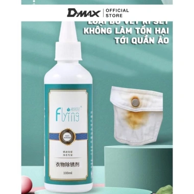 Dung Dịch Tẩy Vết Rỉ Sét Flyng 100ml DMAX777 Nhanh Chóng Trên Vải Quần Áo Giá 65.000 VND 7