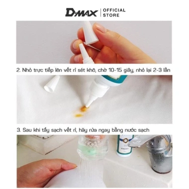 Dung Dịch Tẩy Vết Rỉ Sét Flyng 100ml DMAX777 Nhanh Chóng Trên Vải Quần Áo Giá 65.000 VND 9