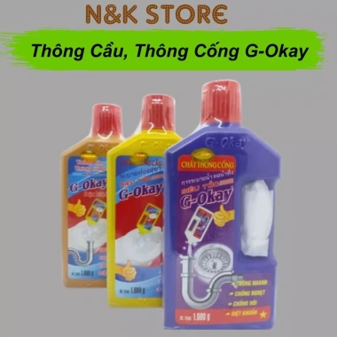 Dung dịch thông cống G-Okay - Tẩy sạch tắc nghẽn, cặn bẩn, giá chỉ 35.000đ