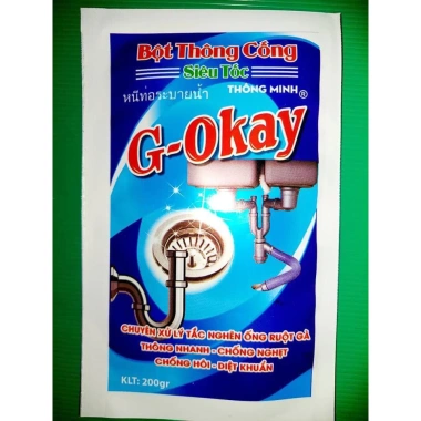 Dung dịch thông cống G-Okay - Tẩy sạch tắc nghẽn, cặn bẩn, giá chỉ 35.000đ
