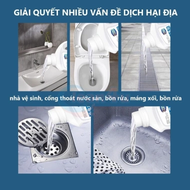 Dung dịch thuốc 500ml diệt tận gốc bọ, rết, gián lỗ thoát sàn phòng tắm, bếp - Giá 90.000đ