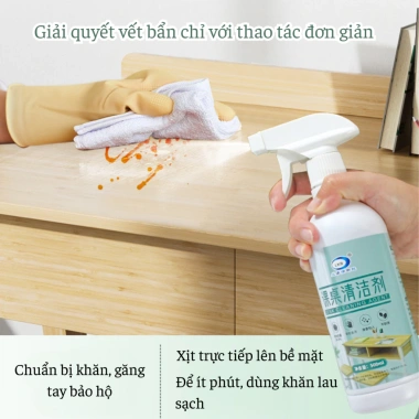 Dung Dịch Vệ Sinh Bàn Ghế Xịt Bọt 500ml - Loại Bỏ Vết Bẩn, Giá Ưu Đãi 57.999 VND