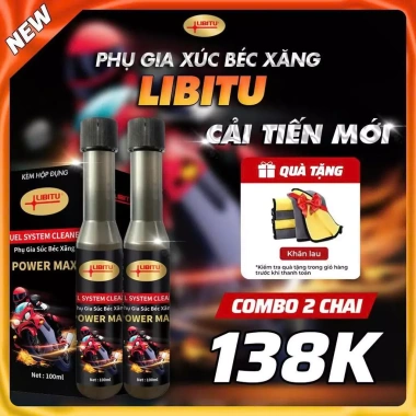 Dung Dịch Vệ Sinh Kim Phun & Buồng Đốt LIBITU - Bảo Dưỡng, Tăng Hiệu Suất Động Cơ Xe Máy, Giá 89.000 VND