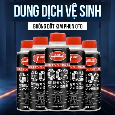Dung dịch vệ sinh kim phun LIBITU G02 200ml – Tẩy rửa, sạch ống xả, 48.000₫