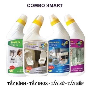Dung Dịch Vệ Sinh Kính Nhà Tắm Smart TK 500ml - Tẩy Cặn, Tẩy Canxi, Không Trầy Xước, Giá 169k 5