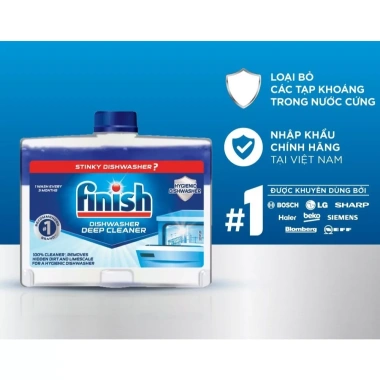 Dung Dịch Vệ Sinh Máy Rửa Chén Finish 250ml - Loại Bỏ Mảng Bám Lâu Ngày, Nhập Khẩu Giá Ưu Đãi 89.000₫ 7