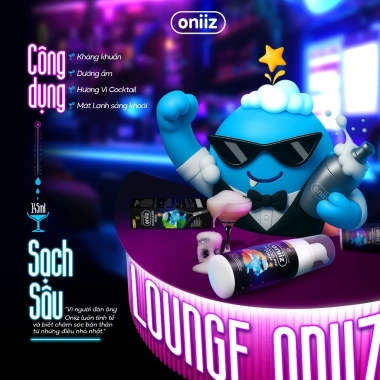 Dung dịch vệ sinh nam Masculine Foam Oniiz Plus 145ml - Bọt sạch sâu, dưỡng ẩm, hương Cocktail, giá 149.000 VND