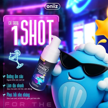 Dung dịch vệ sinh nam Masculine Foam Oniiz Plus 145ml - Bọt sạch sâu, dưỡng ẩm, hương Cocktail, giá 149.000 VND