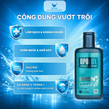 Dung Dịch Vệ Sinh Nam OPOLUX MEN và Sữa Tắm Hương Nước Hoa, Khô Thoáng 100ml - Giá 135.000 VND 3
