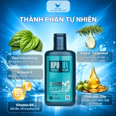 Dung Dịch Vệ Sinh Nam OPOLUX MEN và Sữa Tắm Hương Nước Hoa, Khô Thoáng 100ml - Giá 135.000 VND 4