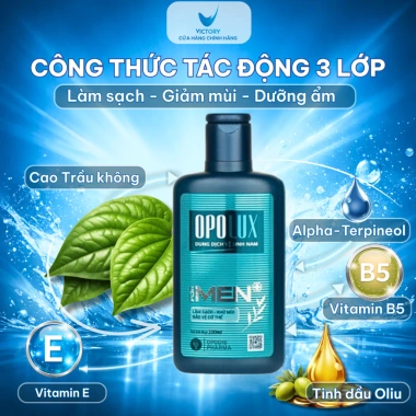 Dung Dịch Vệ Sinh Nam OPOLUX MEN và Sữa Tắm Hương Nước Hoa, Khô Thoáng 100ml - Giá 135.000 VND 5