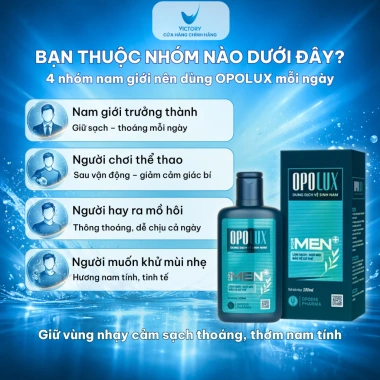Dung Dịch Vệ Sinh Nam OPOLUX MEN và Sữa Tắm Hương Nước Hoa, Khô Thoáng 100ml - Giá 135.000 VND 7