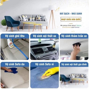 Dung dịch vệ sinh nội thất xe hơi 500ml HC01SC - Làm sạch ghế da, sofa da, ghế nỉ, 117k