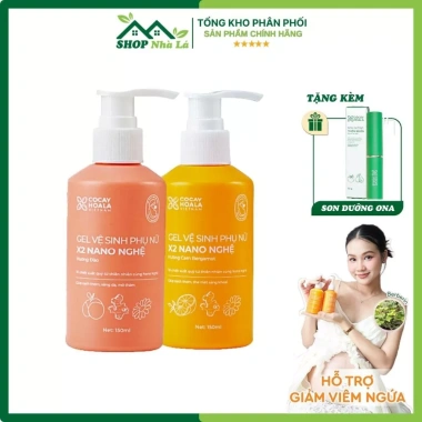 Dung Dịch Vệ Sinh Phụ Nữ Gel X2 Nano Nghệ Cỏ 150ml - Làm Sạch Dịu Nhẹ, 190k 2