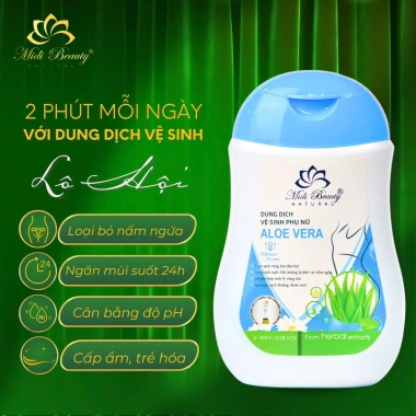 Dung Dịch Vệ Sinh Phụ Nữ Lô Hội 180ml - Làm sạch, khử mùi, giảm ngứa, ngừa bệnh phụ khoa, hương thơm nhẹ, giá ưu đãi 87.000 VND 4