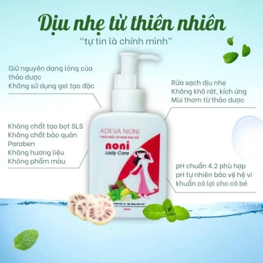 Dung dịch vệ sinh phụ nữ Noni trầu không, trái nhàu - giảm ngứa, làm sạch dịu nhẹ 179.000₫ 5