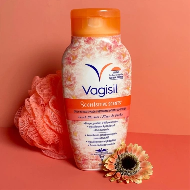Dung dịch vệ sinh phụ nữ Vagisil Sensitive Daily Intimate Wash 240ml Dịu nhẹ, bảo vệ pH, giảm ngứa, giá 249.000 VND