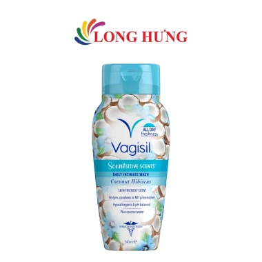 Dung dịch vệ sinh phụ nữ Vagisil Sensitive Daily Intimate Wash 240ml Dịu nhẹ, bảo vệ pH, giảm ngứa, giá 249.000 VND