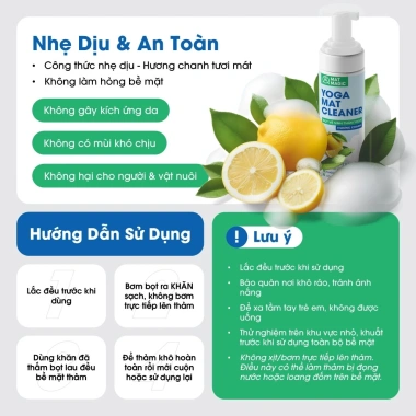 Dung Dịch Vệ Sinh Thảm Yoga 200ml Bọt Mat Magic - Sạch Nhanh Khử Mùi, 43.000 VND 6