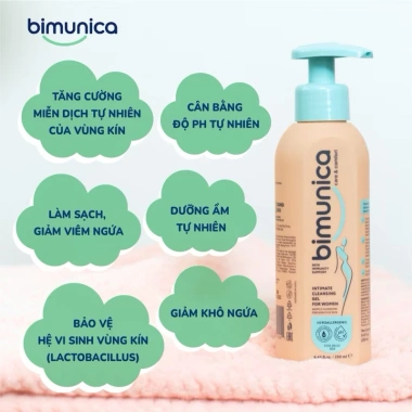Dung dịch vệ sinh vùng kín BIMUNICA 250ml - Dịu nhẹ cho bé gái 0 tháng, chính hãng, giảm còn 299k 8 Dung dịch vệ sinh vùng kín BIMUNICA 250ml - Dịu nhẹ cho bé gái 0 tháng, chính hãng, giảm còn 299k 8