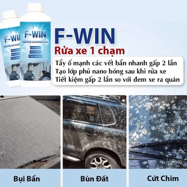 Dung Dịch Vệ Sinh Xe Máy Ô Tô F-Win 750ml Công Nghệ Mỹ Touch Clean Tẩy Rửa Bảo Vệ 4