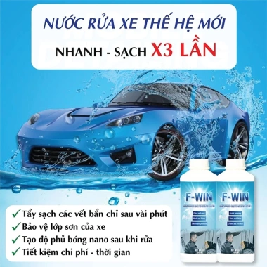 Dung Dịch Vệ Sinh Xe Máy Ô Tô F-Win 750ml Công Nghệ Mỹ Touch Clean Tẩy Rửa Bảo Vệ 6