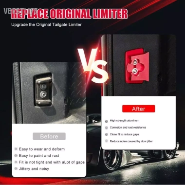 Đuôi Cổng Chặn Cổng Sau Nhôm Chắc Chắn Dễ Lắp Đặt Cho Wrangler JK/JKU 2.007-2.018 Đen 8