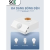 Đuôi đèn cảm biến chuyển động E27 SCE-DCB01 tùy chỉnh nút gạt – Giá ưu đãi 74.900₫ (giảm từ 96.621₫) 2