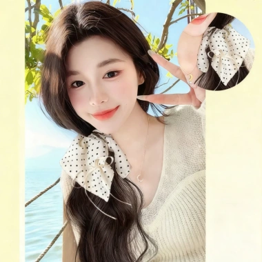 Đuôi ngựa giả Polka Dot Bow - Tăng thể tích tóc, phụ kiện chụp ảnh, giá 72.584₫ 5