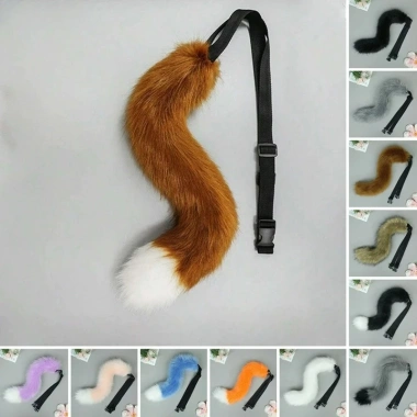 Đuôi Thú Giả 55cm Cosplay Anime - Lông Cáo, Sói, Chó Sang Trọng Giá Ưu Đãi