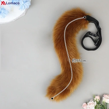 Đuôi Thú Giả 55cm Cosplay Anime - Lông Cáo, Sói, Chó Sang Trọng Giá Ưu Đãi